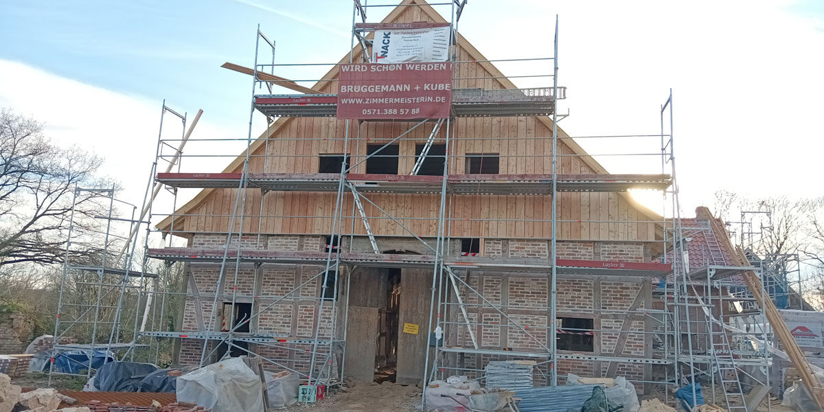 Sanierung Fachwerkhaus Zimmerei Brüggemann und Kube Minden